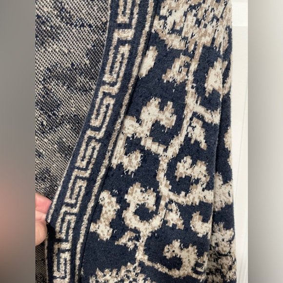 Peruvian Connection 100% cotton open front long sweater - Picture 5 of 5